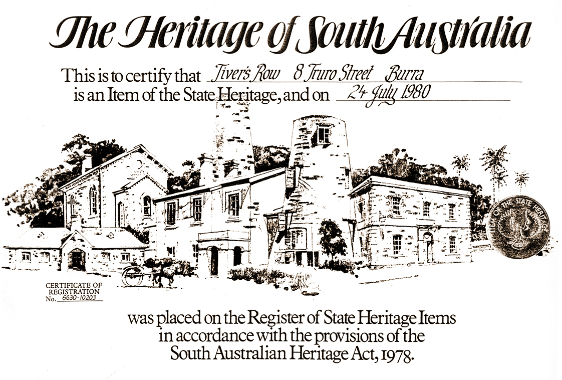 Heritage Certificate